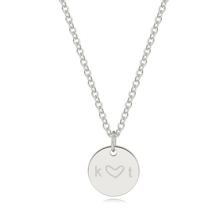 Love Disc halskjede med initial