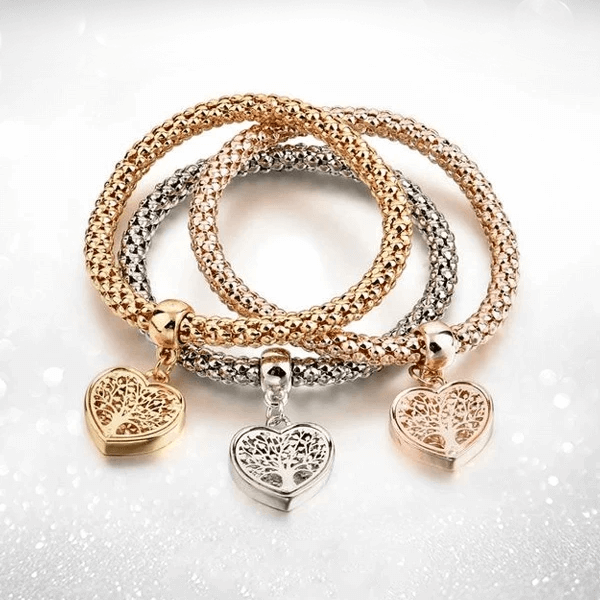 Tree of Life – charm-armbånd med hjerte, begrenset opplag