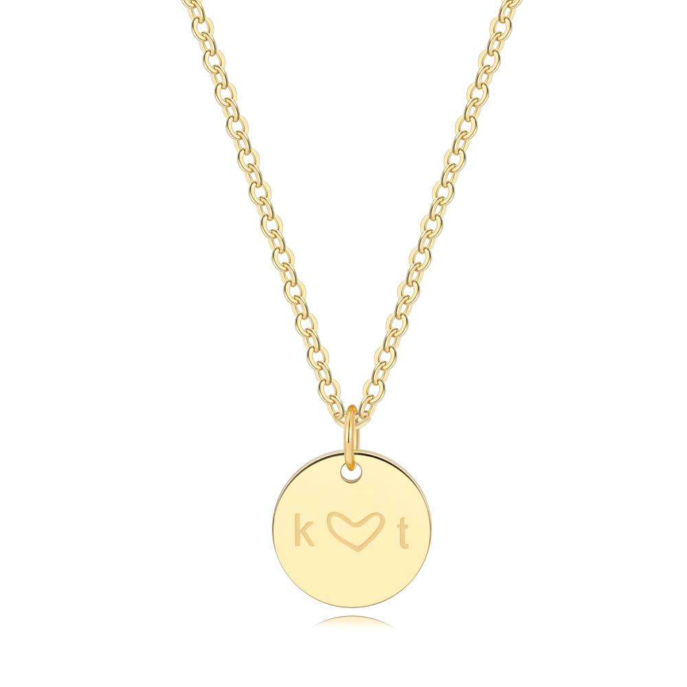 Love Disc halskjede med initial