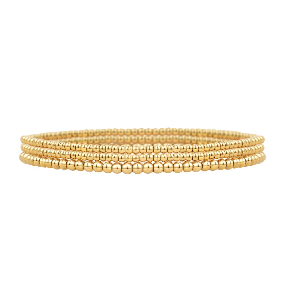 Set med stapelbara pärlade armband 322