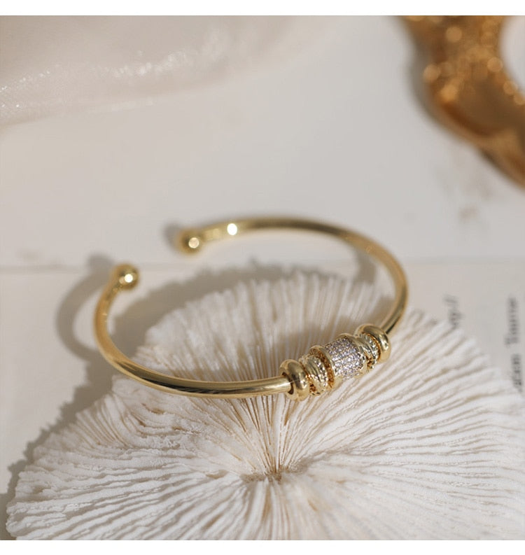 Lilium justerbart armbånd med glitrende steiner – bilde 3