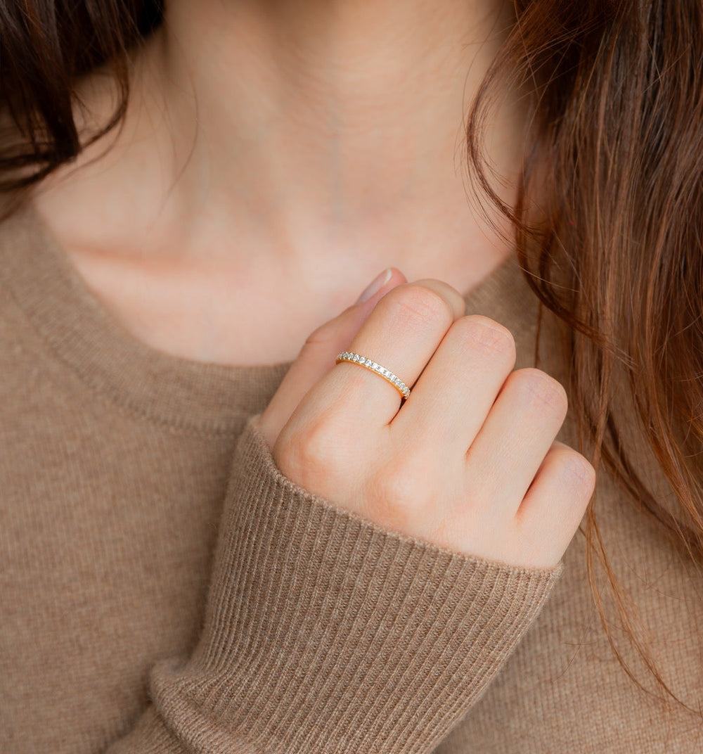 Evighetsring med diamanter
