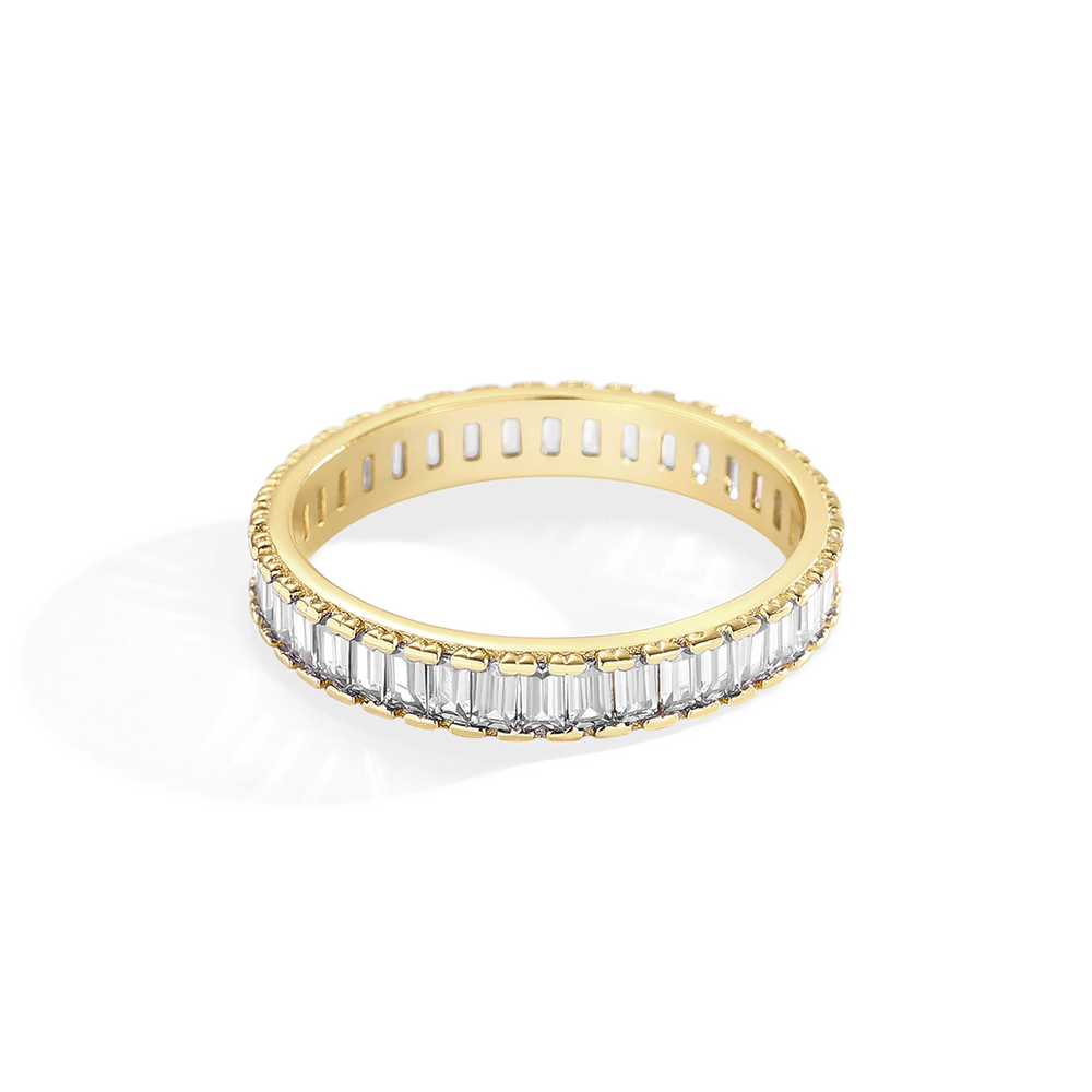 Evighetsring med baguette-månedssteiner