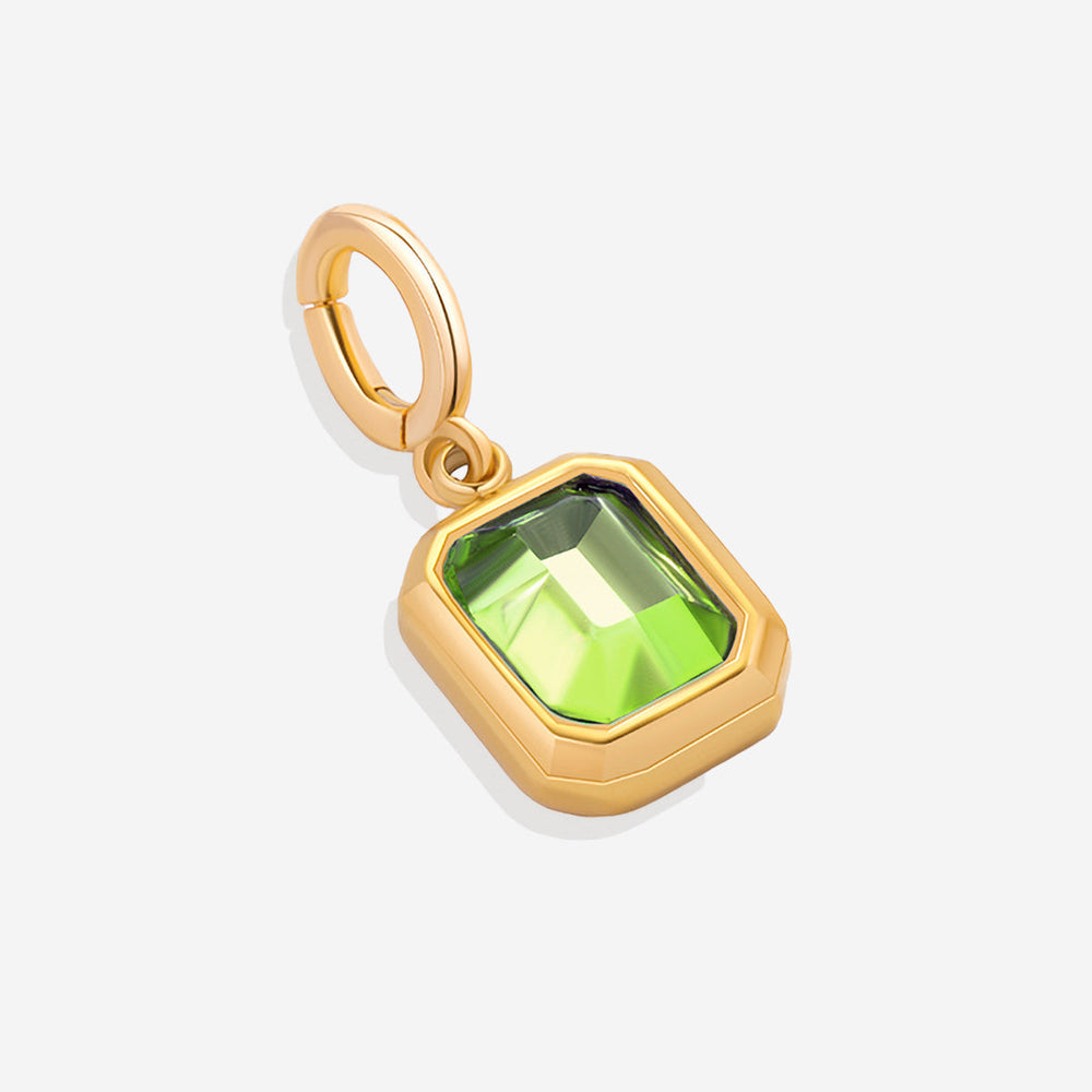 Charm med baguette-månedsstein