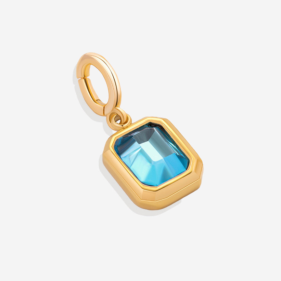 Charm med baguette-månedsstein