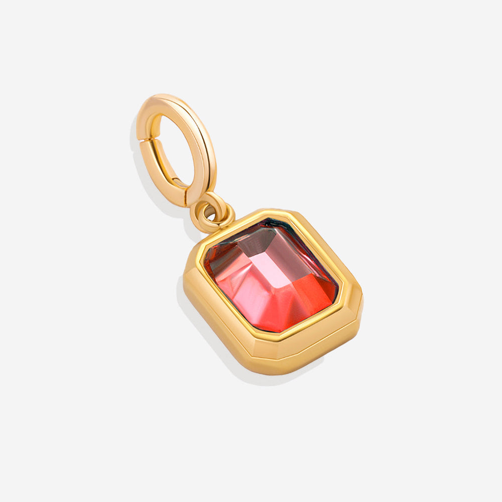 Charm med baguette-månedsstein