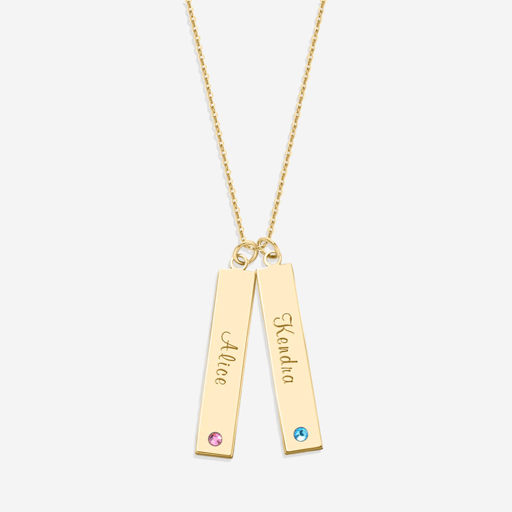 Birthstone Bar Necklace