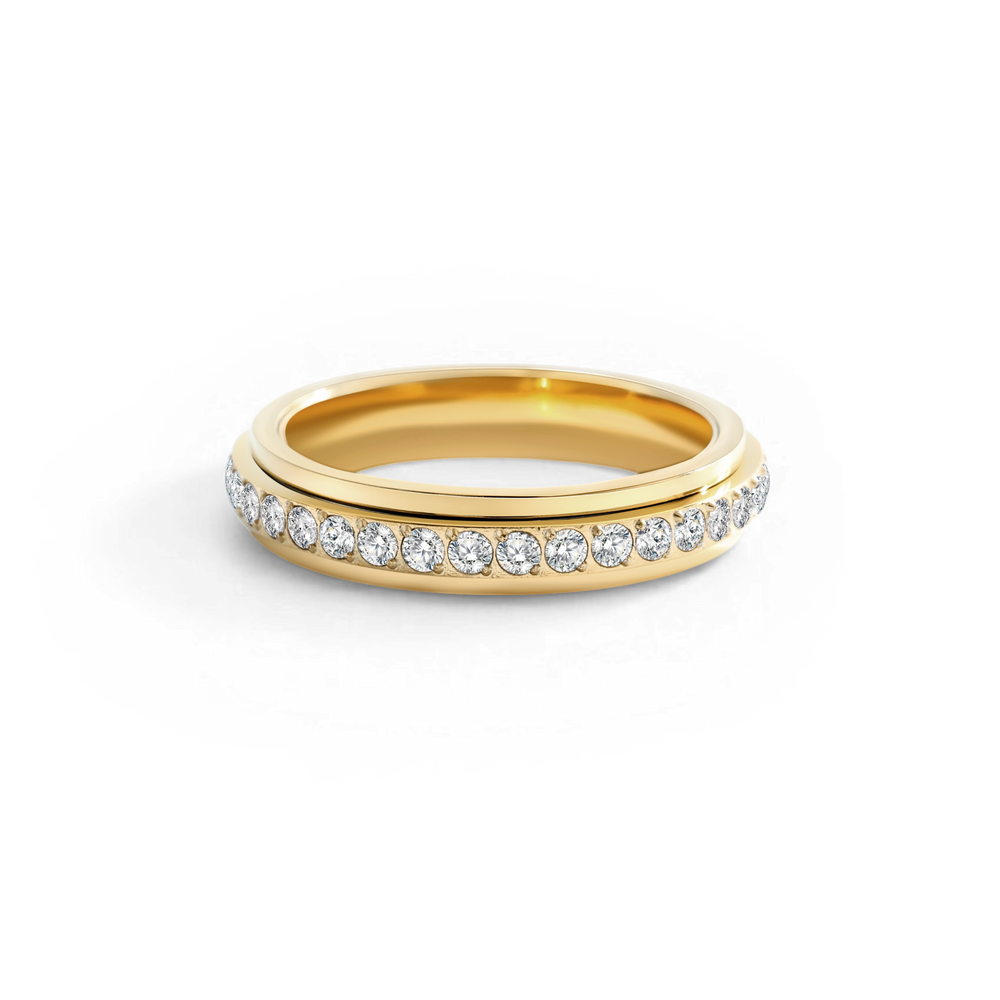 Snurrande fidget-eternityring