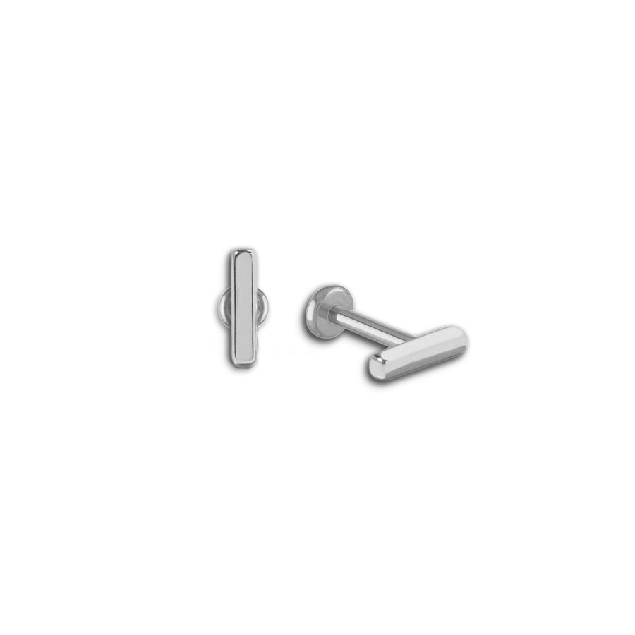 Little Bar Sleeper Flatback Earrings | 16g