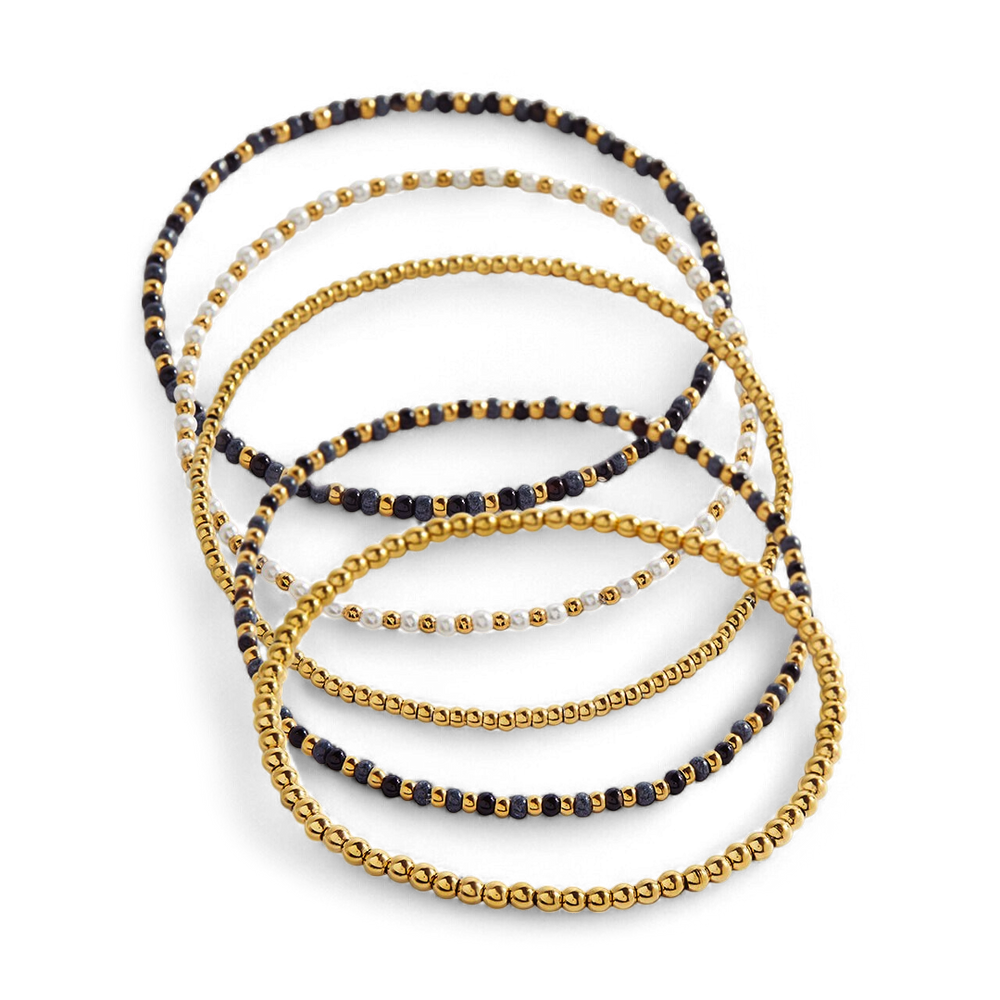 Mint & Lily Ensemble de Bracelets à Perles Weather the Storm