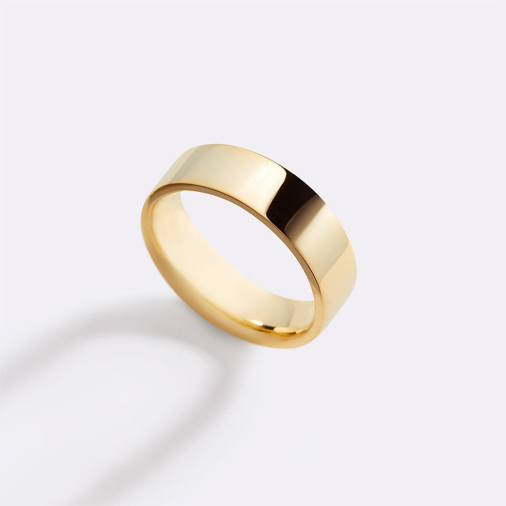Statement-stapelring guld