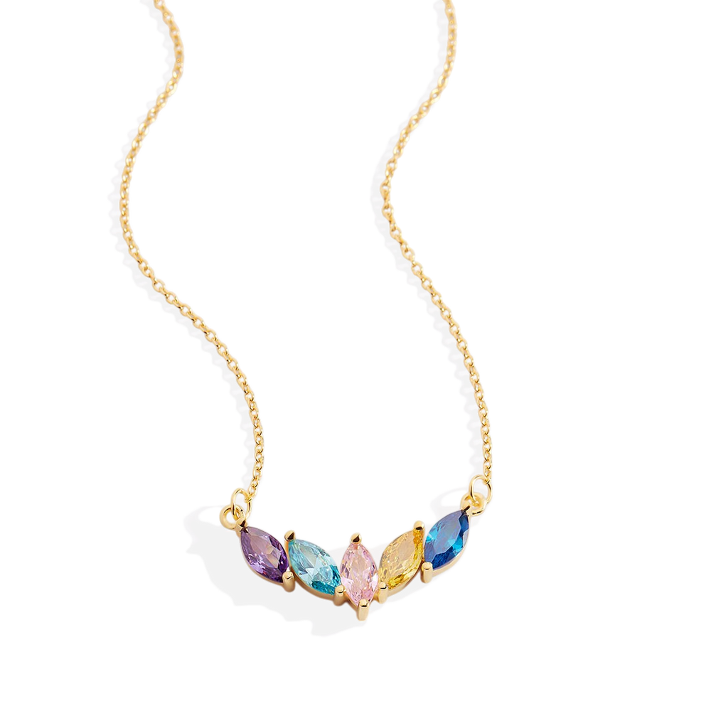 Elegant Family Birthstone Necklace