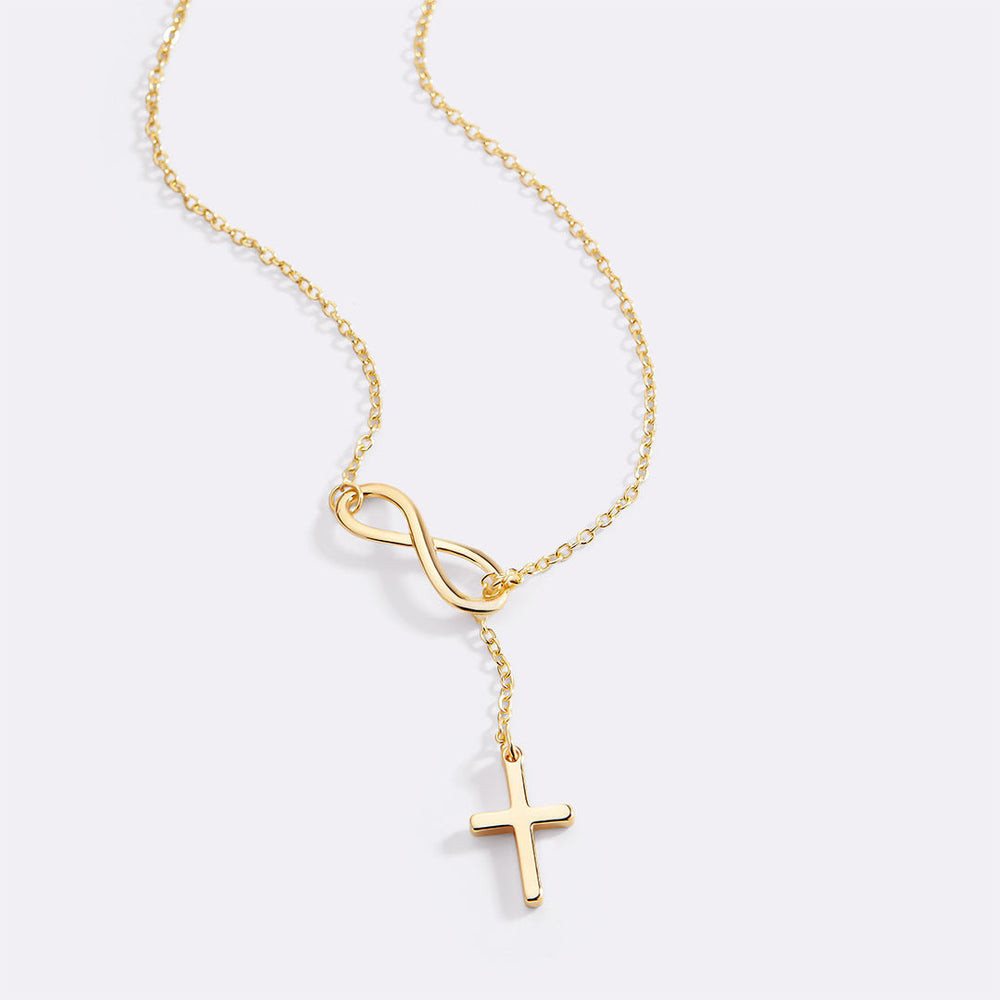 Halsband med evighetskorshänge
