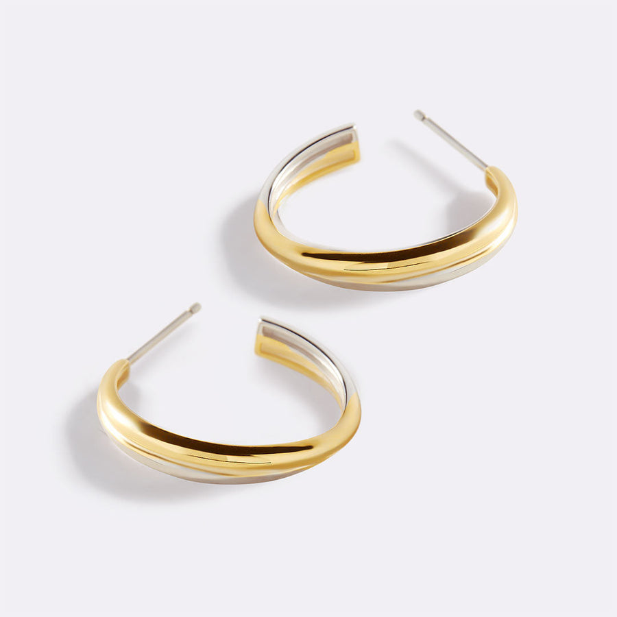 Mixed Metal krysset øredobber