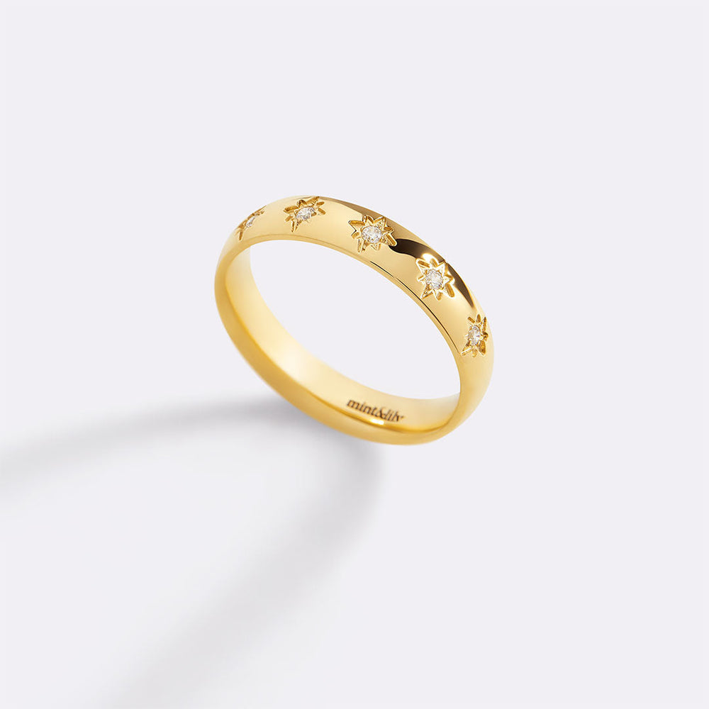 Star Set Stacking Ring