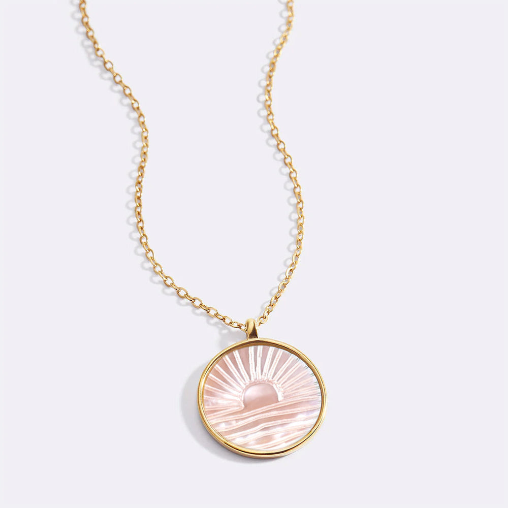 Collier pendentif nacre