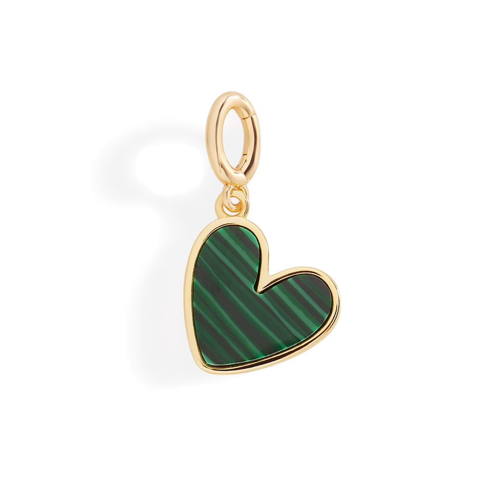 Natural Stone Heart Charm