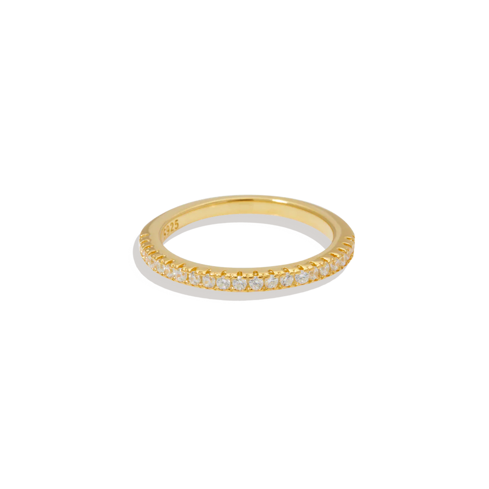 Micro pavé evighetsring til stabling
