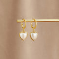 «Pure Heart» perle-hoops