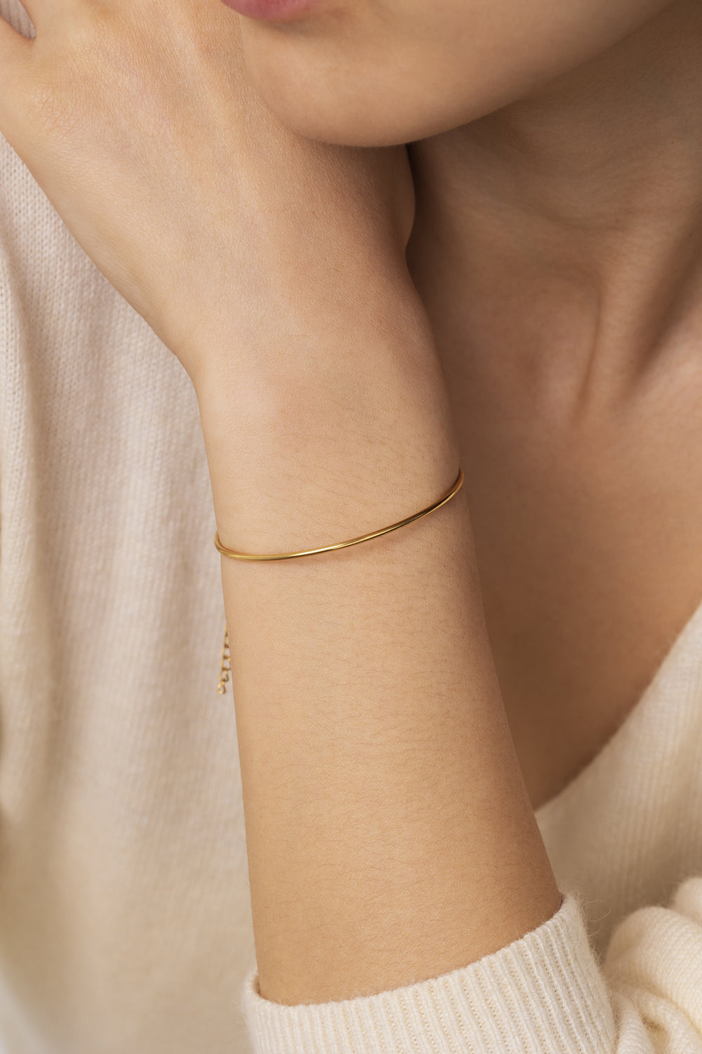 Massivt cuff-armbånd