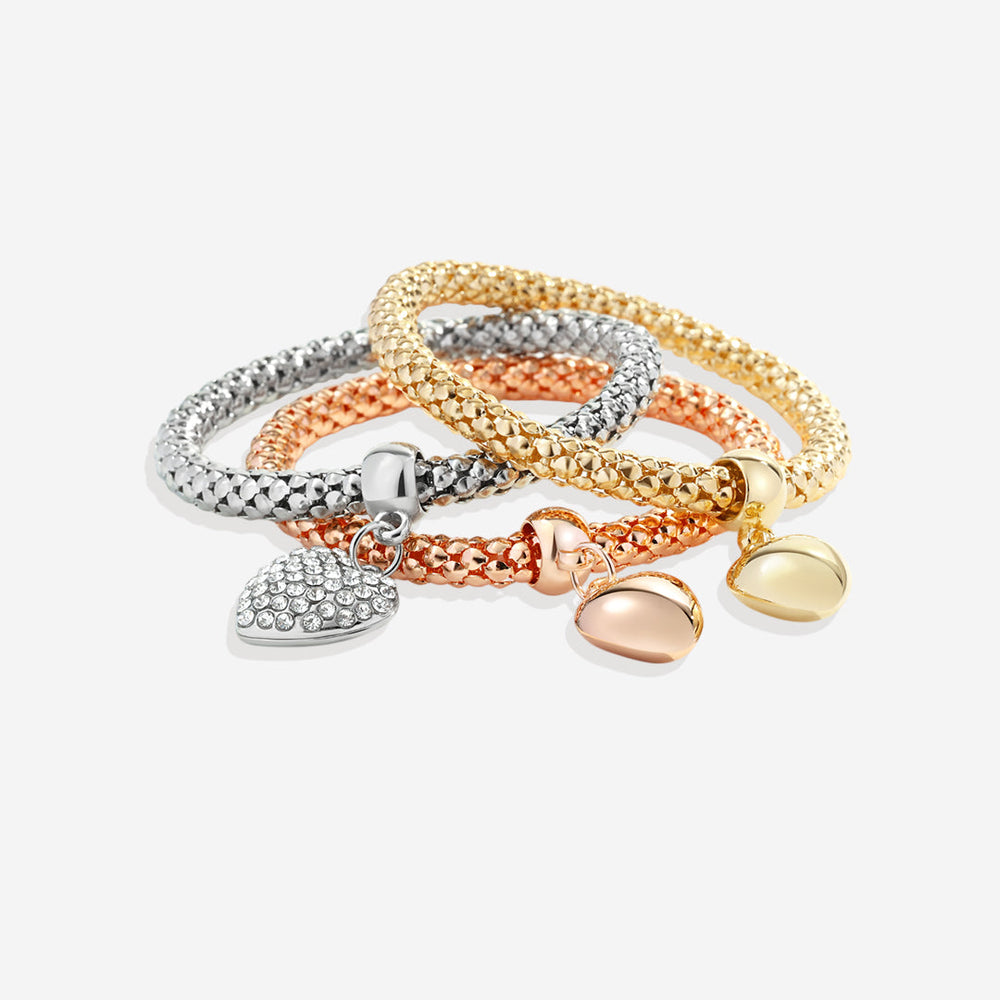 Solid Hearts armbånd i metall