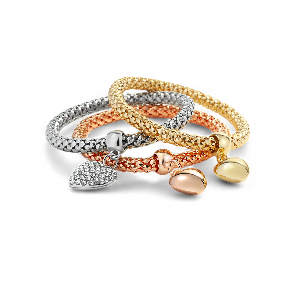Solid Hearts armbånd i metall