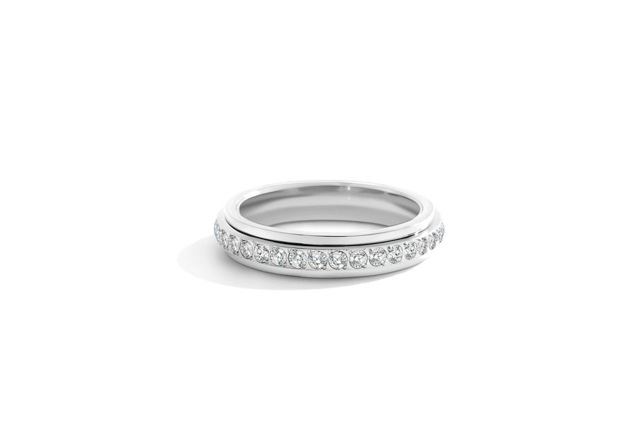 Snurrande fidget-eternityring
