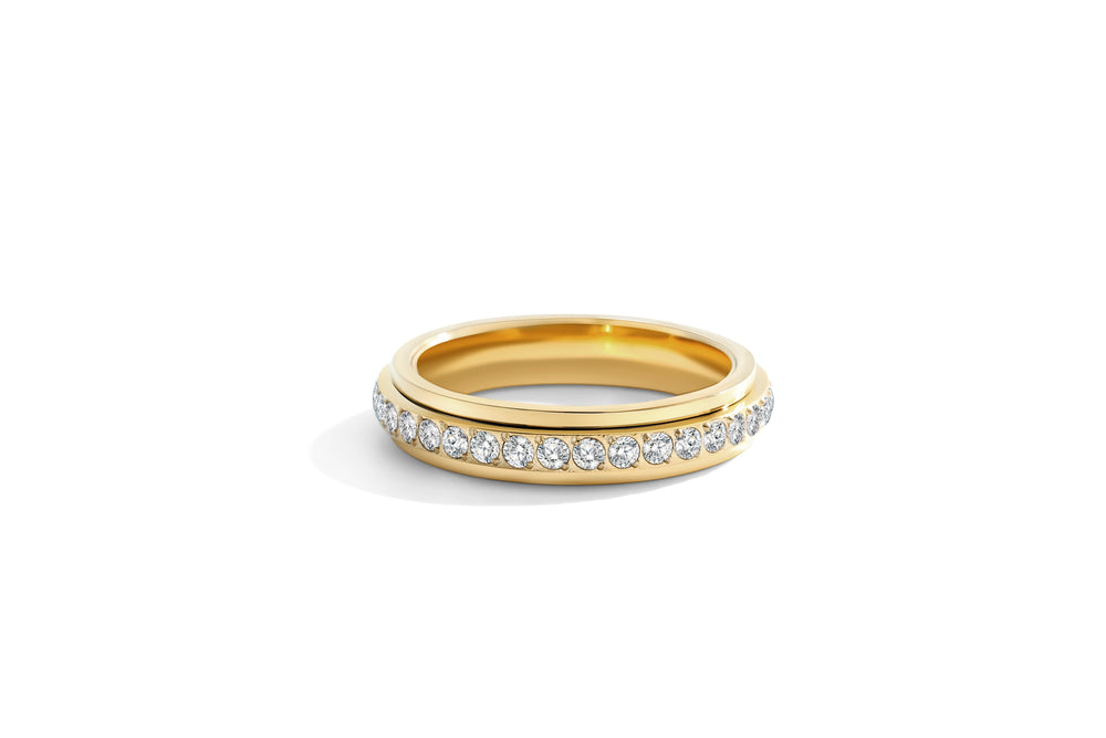 Snurrande fidget-eternityring