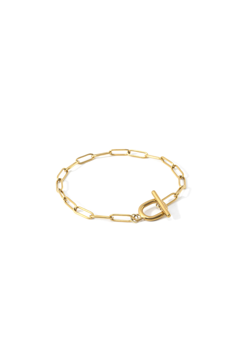 Paperclip-kjedearmbånd med T-lås – bilde 7