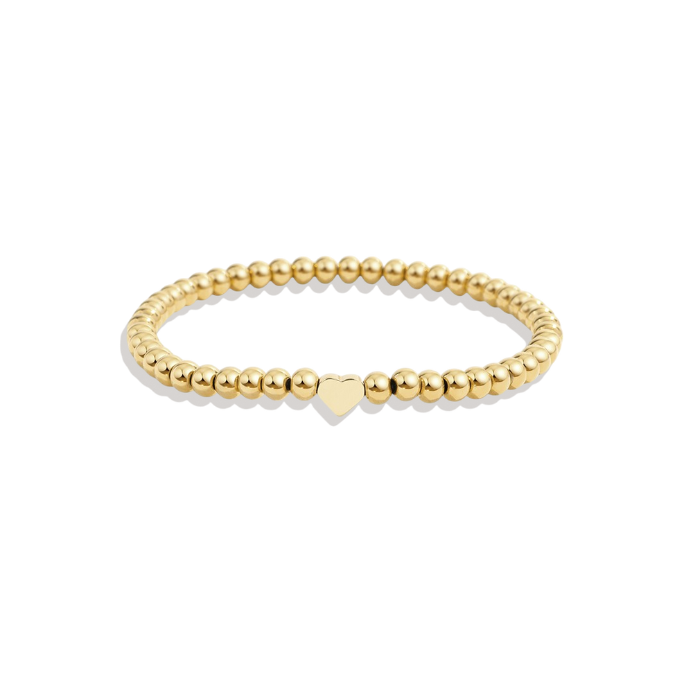 Mint & Lily Bracelet Perles Cœur Superposable
