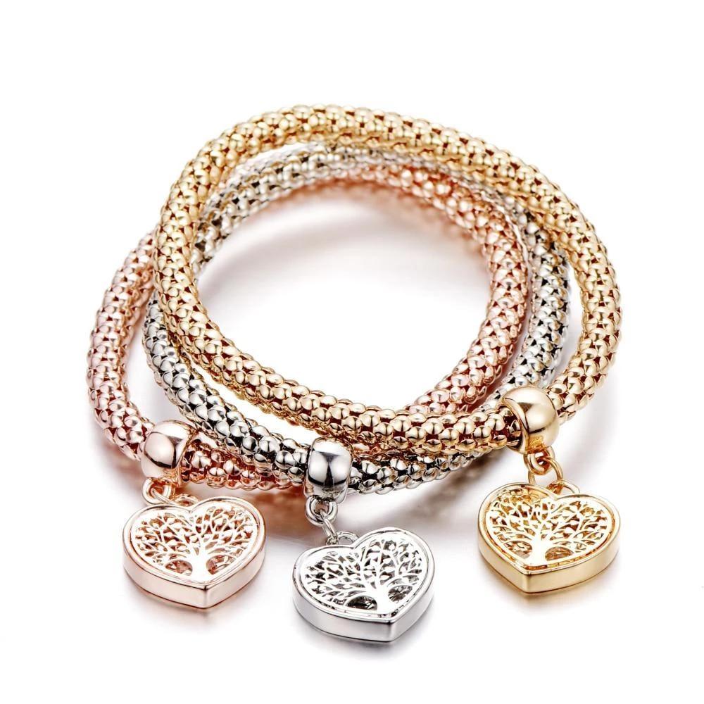 Tree of Life – charm-armbånd med hjerte, begrenset opplag