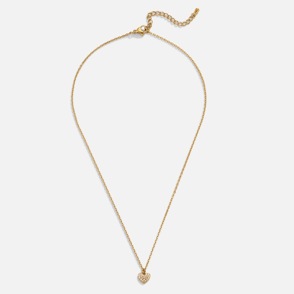 Halsband med hjärthänge guld – bild 3