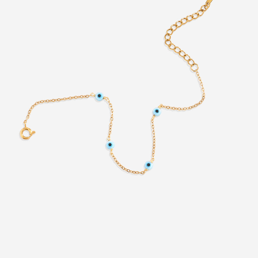 Satellittkjede-armbånd med onde øye-charm – bilde 6