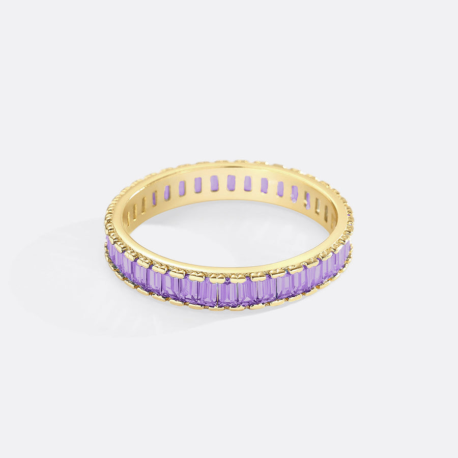 Evighetsring med baguette-månedssteiner