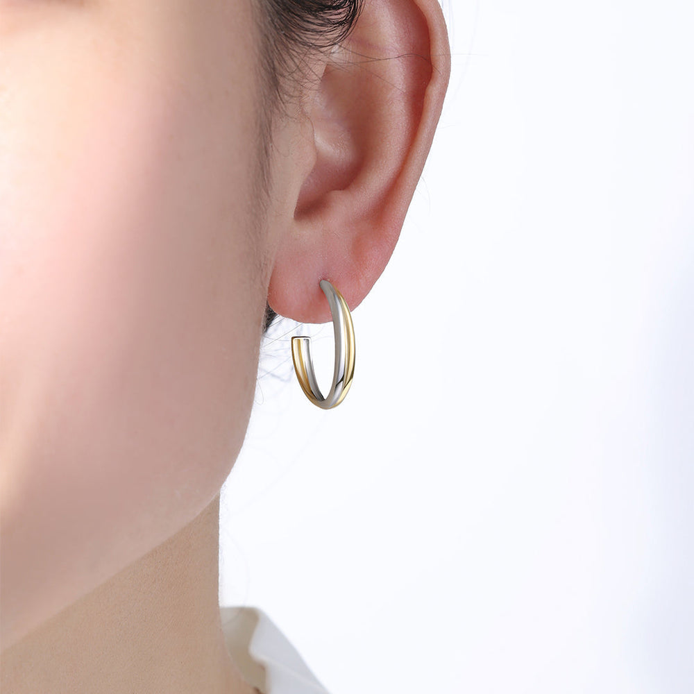 Mixed Metal krysset øredobber