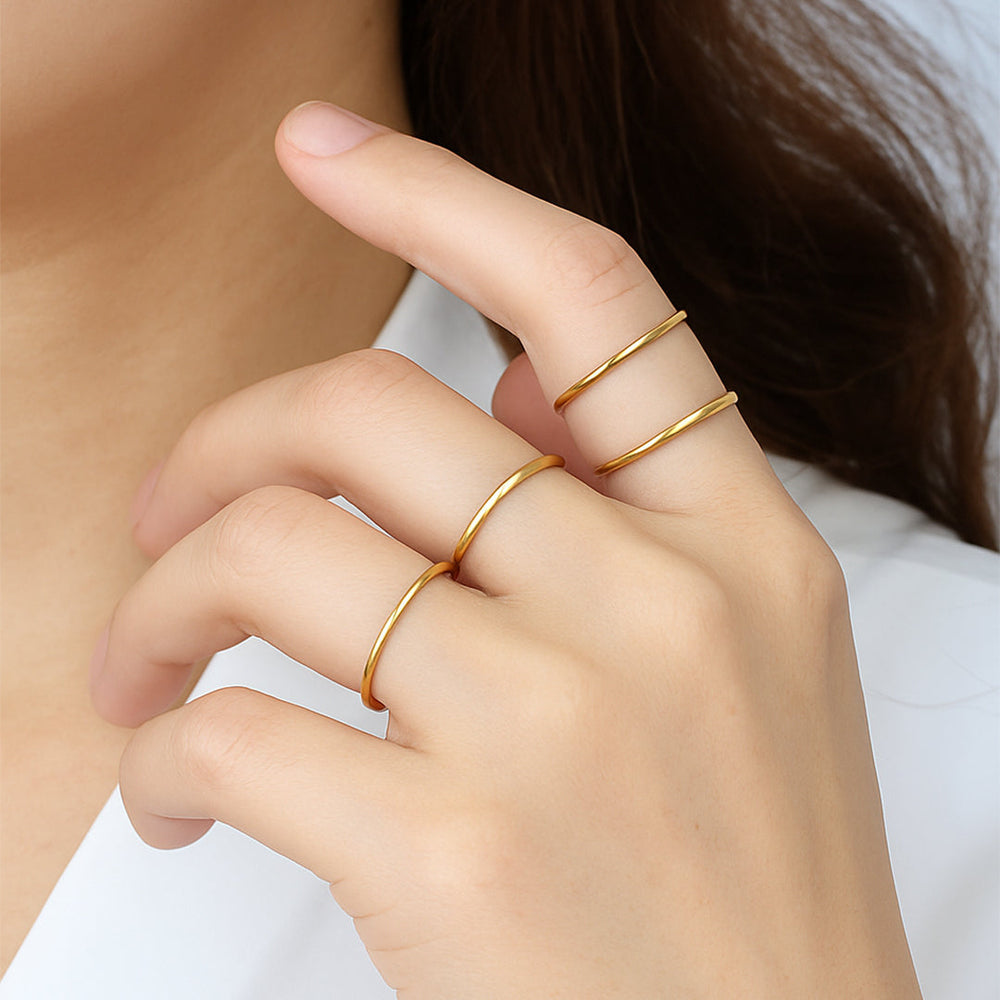 Tunn stapelbar ring