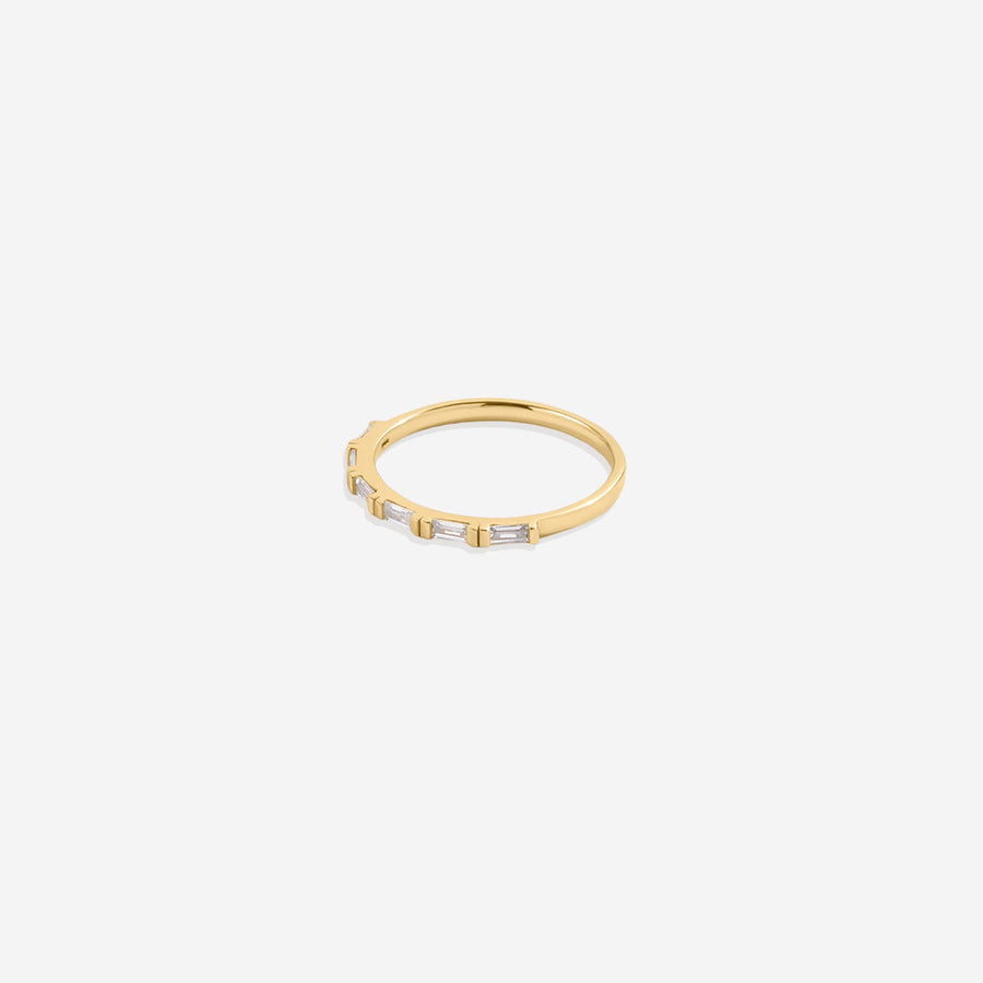 Ring med baguette-diamant