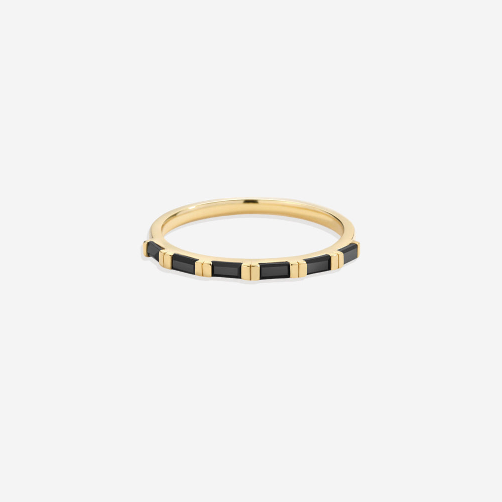 Ring med baguette-diamant