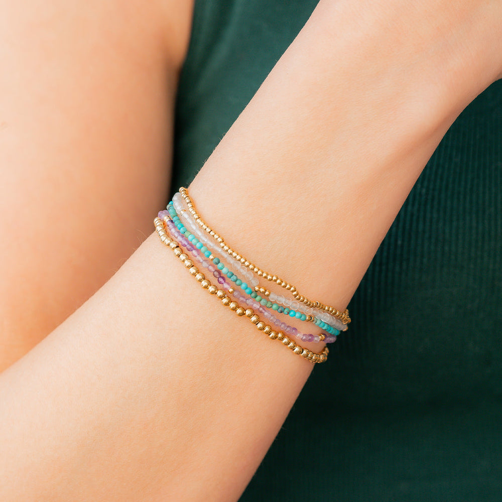 Mint & Lily Ensemble de Bracelets Superposables Smooth Sailing