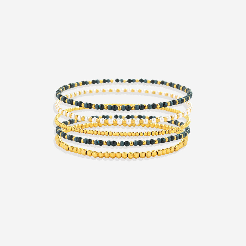 Mint & Lily Ensemble de Bracelets à Perles Weather the Storm