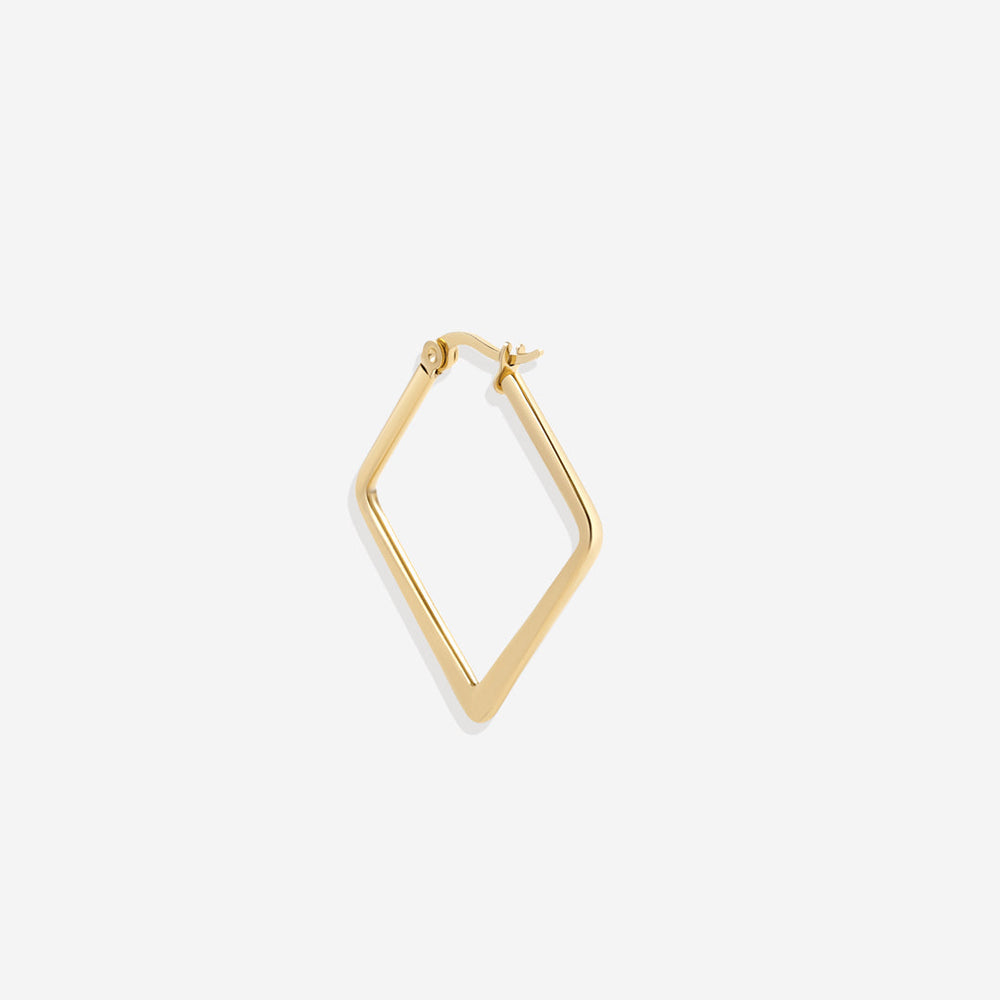 Geometriske Girl Boss-hoops