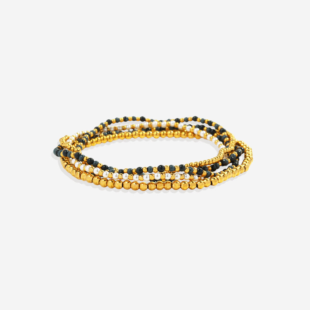 Mint & Lily Ensemble de Bracelets à Perles Weather the Storm