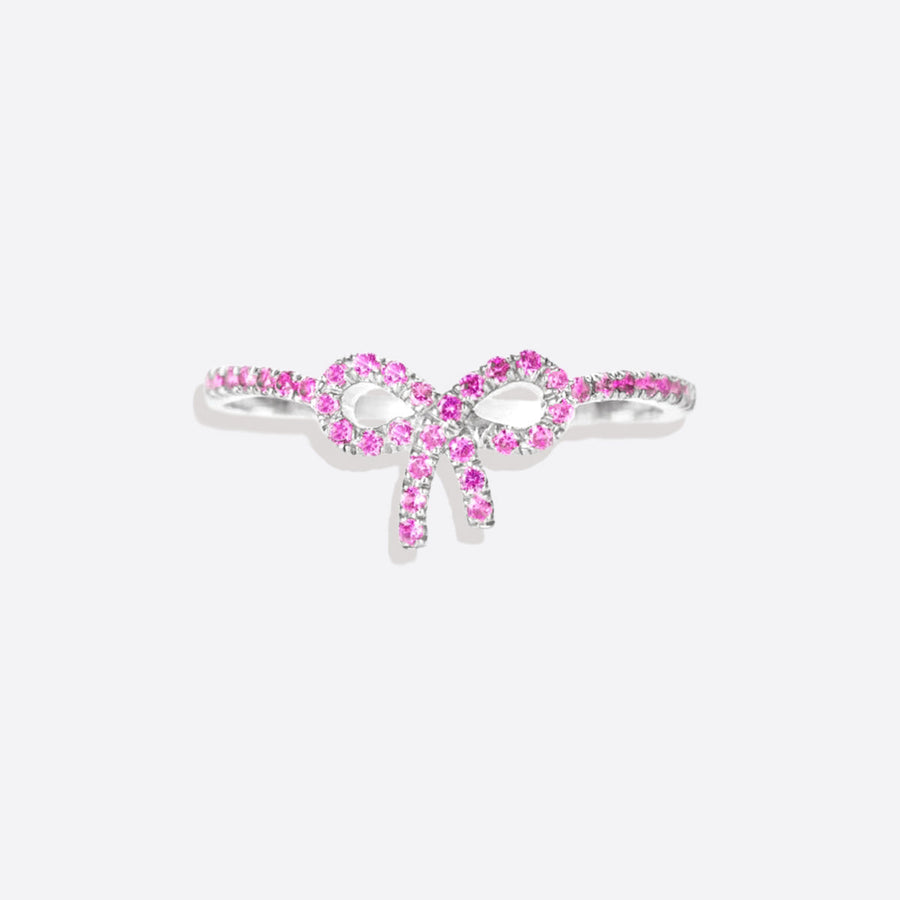 Pavé ring med rosett