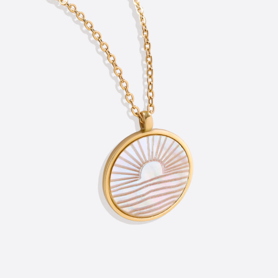 Collier pendentif nacre