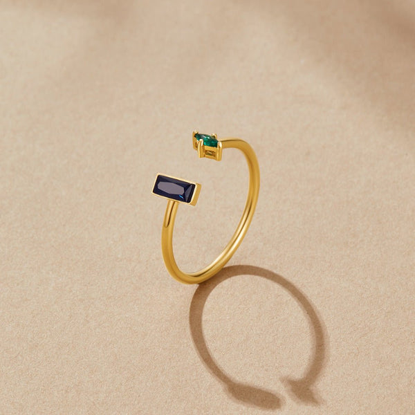 Amore justerbar ring guld med zirkonia