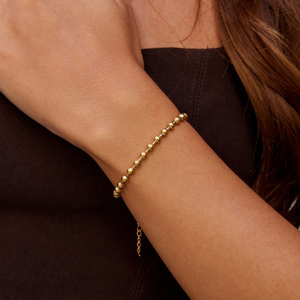 Lulu armbånd med gullperler – bilde 2