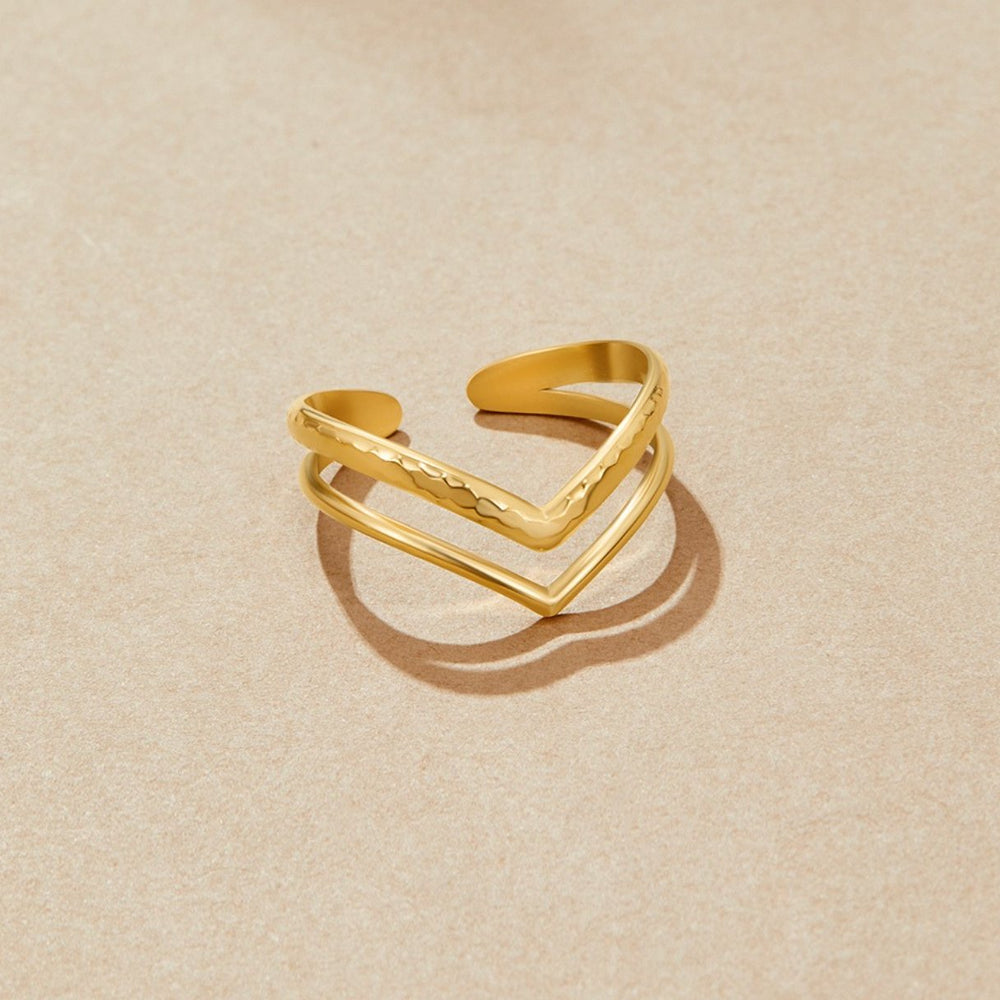 Harper gullfarget wrap-ring med lagdelt effekt – bilde 4