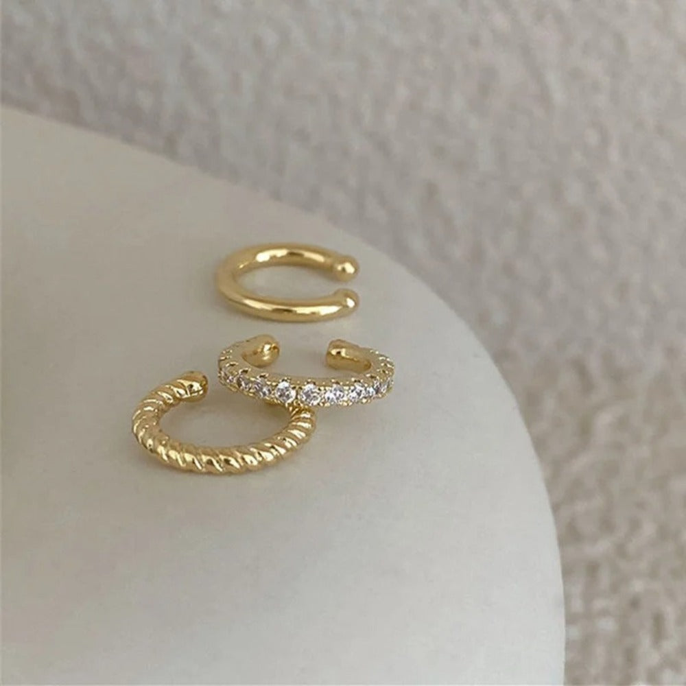 Ren örhängen i guldplätering eller 925 sterlingsilver – bild 3