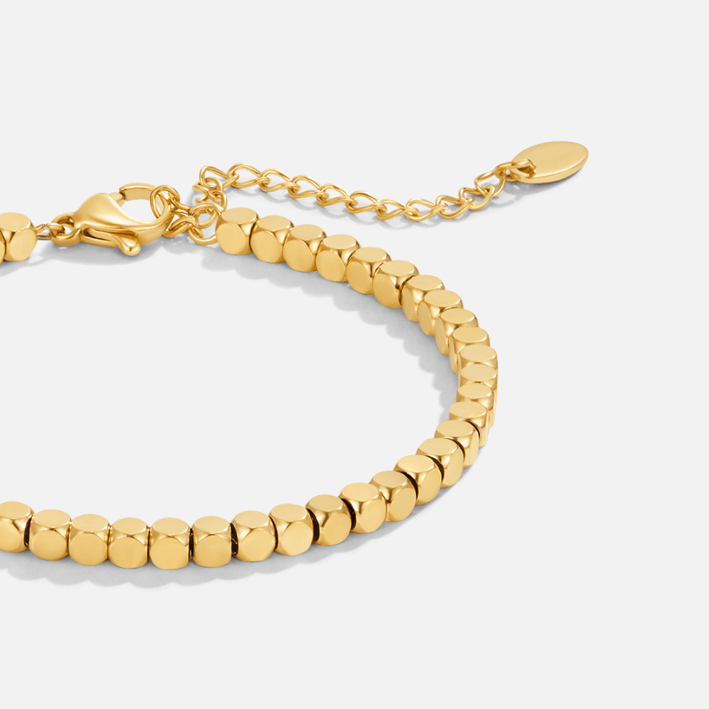Lexi 18K gullbelagt kubearmbånd
