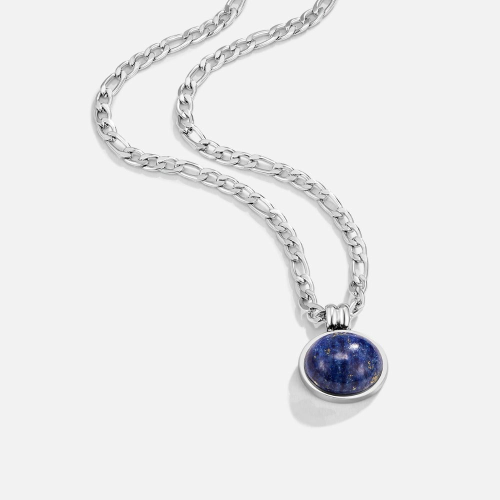 Liza halskjede i sølv med lapis lazuli-stein
